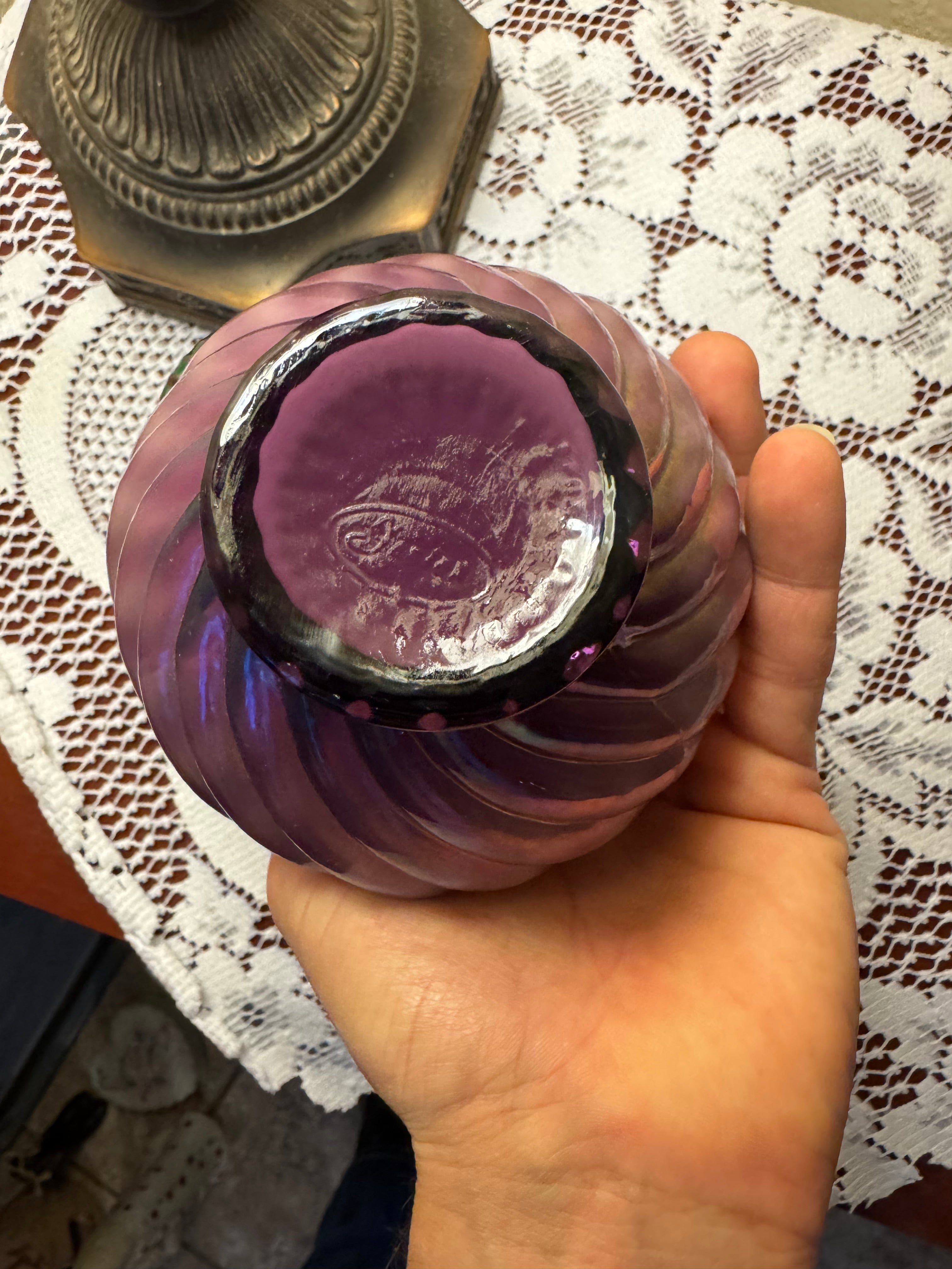 Fenton Sweet Brair Optic Pitcher